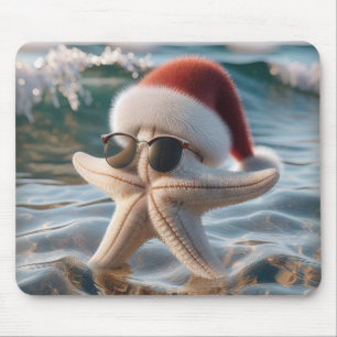 Christmas Starfish In the Ocean Mouse Mat