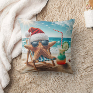 Christmas Starfish With a Cocktail Cushion