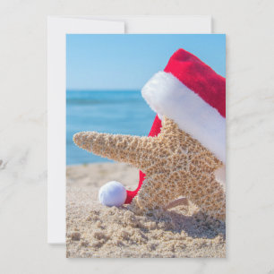 Christmas starfish with hat