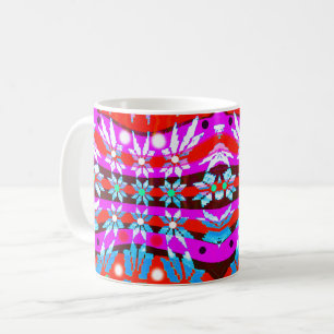 Christmas stars art coffee mug
