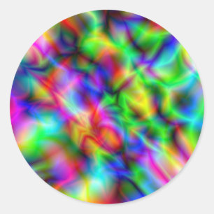 Christmas Stars Classic Round Sticker
