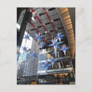 Christmas Stars Columbus Circle New York City NYC Holiday Postcard