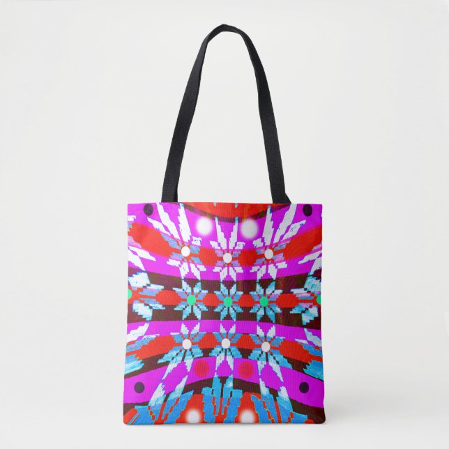 Christmas stars fashion tote bag (Front)