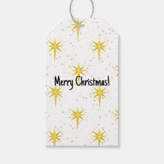 Christmas stars gift tag