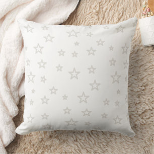 Christmas Stars in white Cushion