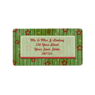 Christmas Stars Label