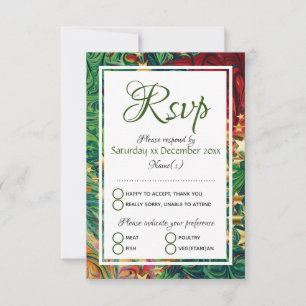 CHRISTMAS STARS Personalised Festive Celebration RSVP Card
