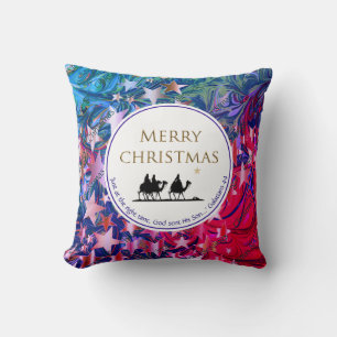 CHRISTMAS   STARS   Three Wise Men   Scripture Cushion