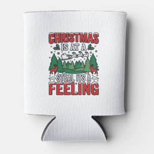 Christmas Steal Its A Feeling Reindeer Sleigh Desi Can Cooler