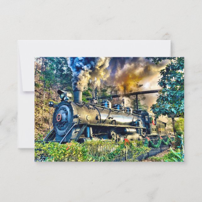 Christmas Steam Train Card (Front)