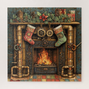 Christmas Steampunk Fireplace Puzzle