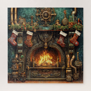 Christmas Steampunk Fireplace Puzzle