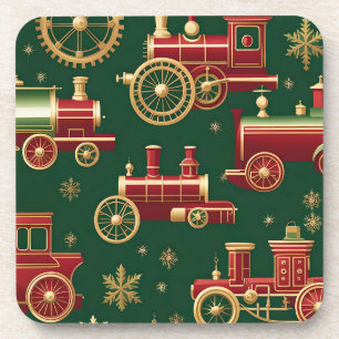 christmas steampunk locomotive coaster