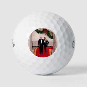 Christmas steps President Donald Trump & Melania Golf Balls