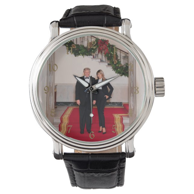 Christmas steps President Donald Trump & Melania Watch (Front)