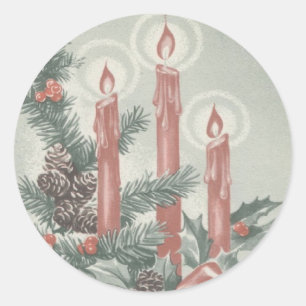 CHRISTMAS STICKER - ADVENT WREATHE AND CANDLES