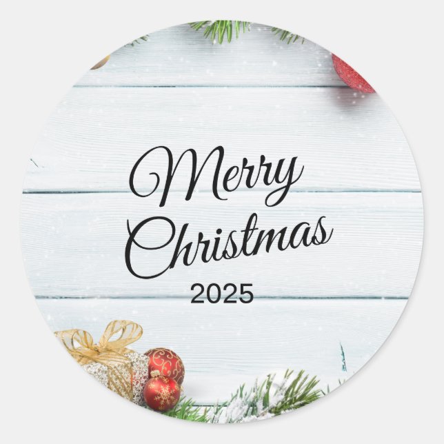Christmas Sticker – Festive Holiday Decal (Front)