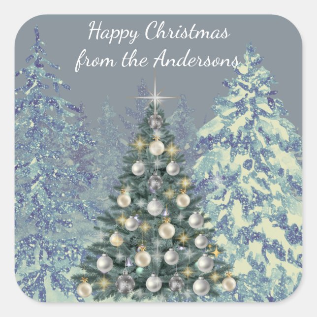 Christmas Sticker for Gift Wrapping with Style  (Front)