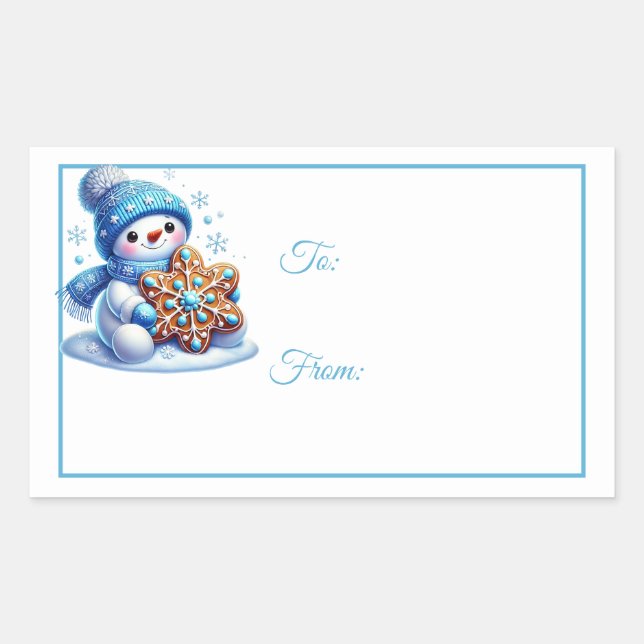 Christmas Sticker Gift Tags (Front)