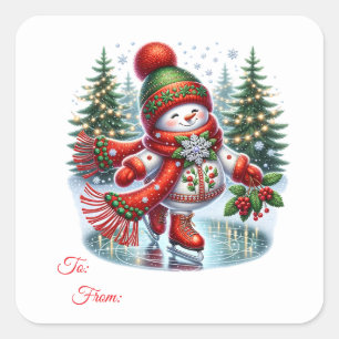Christmas Sticker Gift Tags