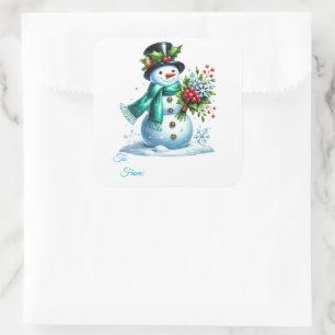 Christmas Sticker Gift Tags