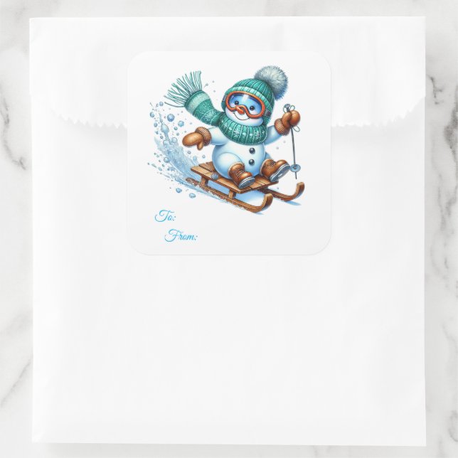 Christmas Sticker Gift Tags (Bag)