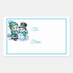 Christmas Sticker Gift Tags