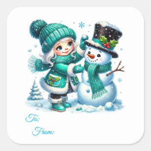 Christmas Sticker Gift Tags