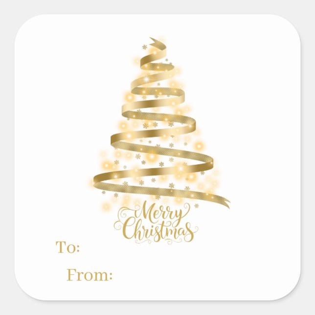 Christmas Sticker Gift Tags (Front)
