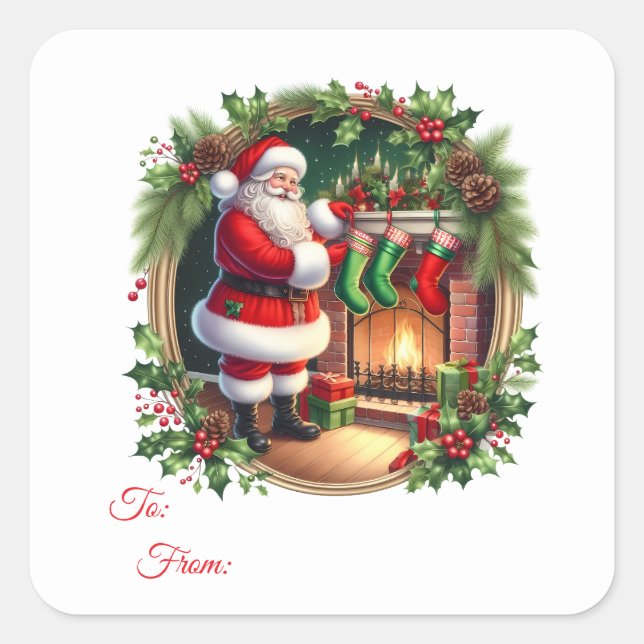 Christmas Sticker Gift Tags (Front)