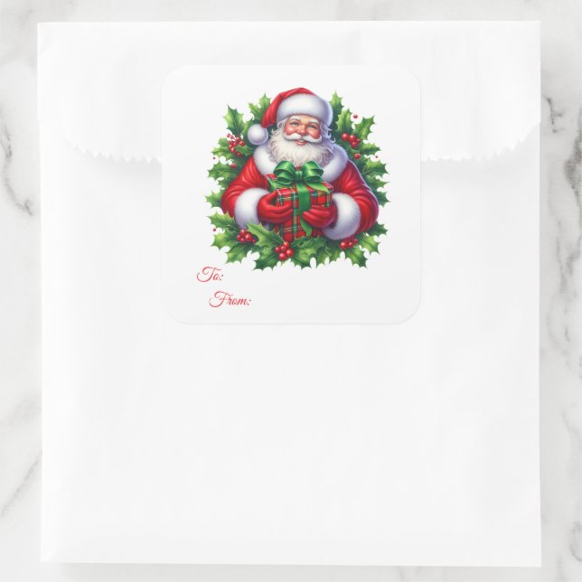 Christmas Sticker Gift Tags (Bag)