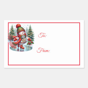 Christmas Sticker Gift Tags