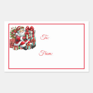 Christmas Sticker Gift Tags