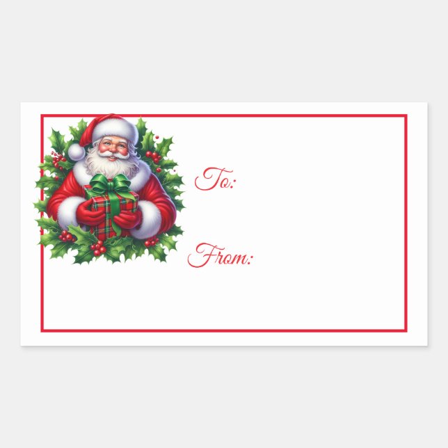 Christmas Sticker Gift Tags (Front)