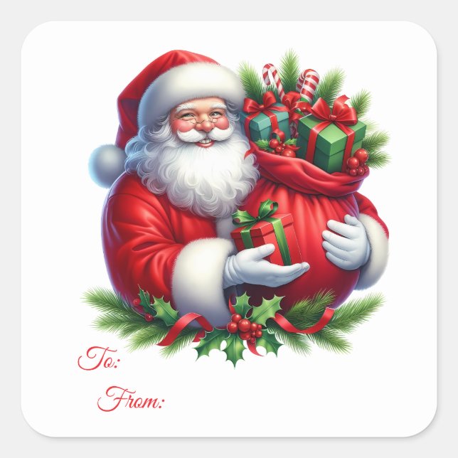 Christmas Sticker Gift Tags (Front)