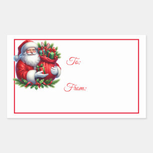 Christmas Sticker Gift Tags