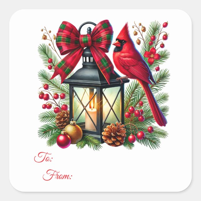 Christmas Sticker Gift Tags (Front)