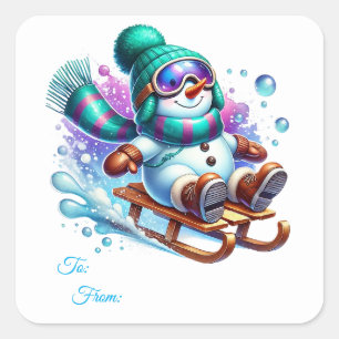 Christmas Sticker Gift Tags