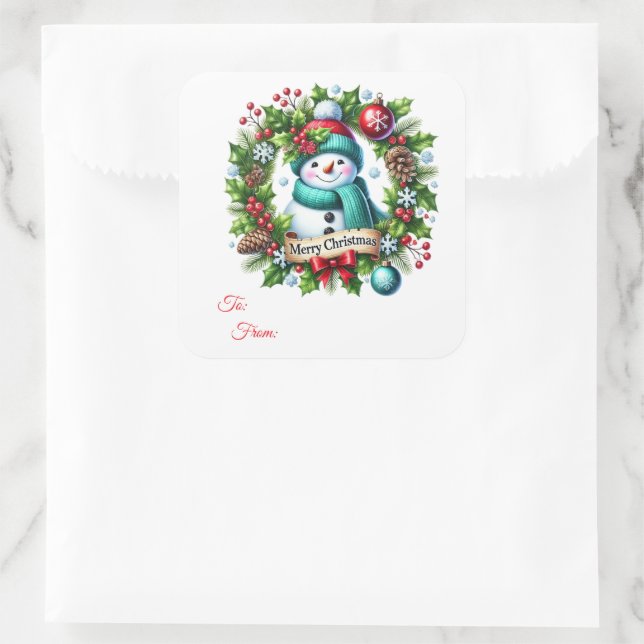 Christmas Sticker Gift Tags (Bag)