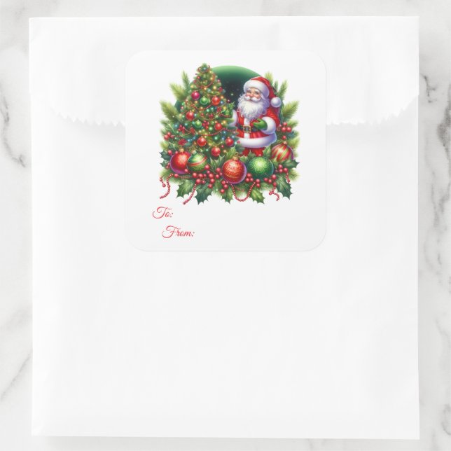 Christmas Sticker Gift Tags (Bag)