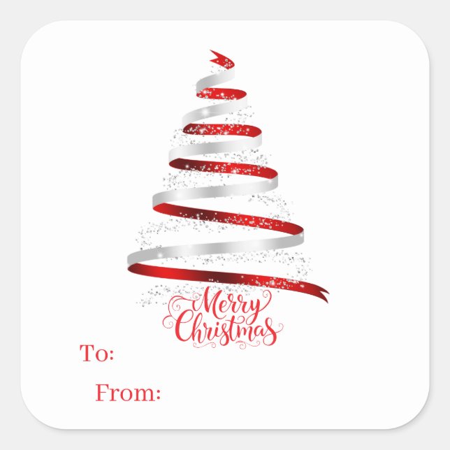 Christmas Sticker Gift Tags (Front)