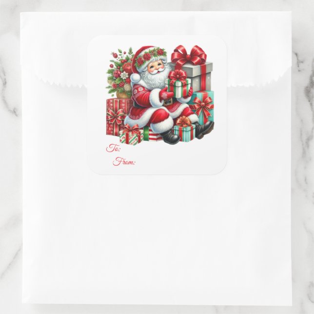 Christmas Sticker Gift Tags (Bag)