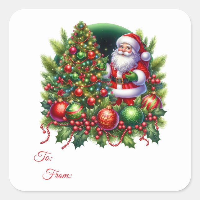 Christmas Sticker Gift Tags (Front)