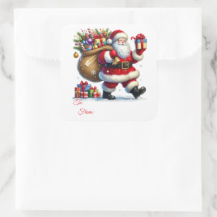 Christmas Sticker Gift Tags