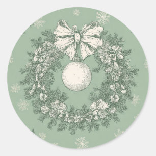 Christmas Sticker Green