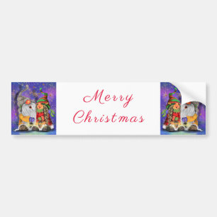 Christmas Sticker Happy Couple Gnomes