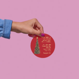 Christmas Sticker Isaiah 9:6 Christimas Decoration