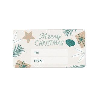 Christmas Sticker Label