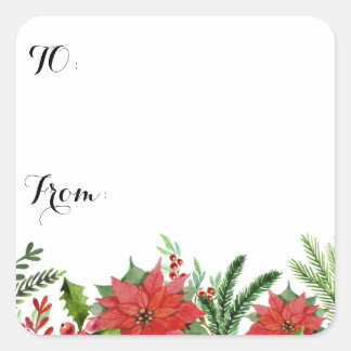 Christmas sticker labels.