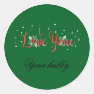 Christmas sticker Love
